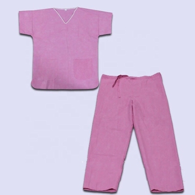বৃত্তাকার ঘাড় সাদা আকারের একবারের পোশাক S-XXL